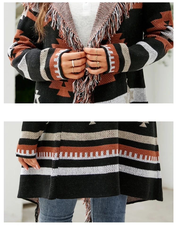 Knit Haven Boho Long Cardigan [Spirit and Rebel]   