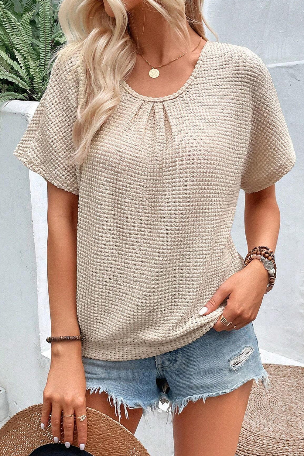 Boho Chic  Round Neck Short Sleeve T-Shirt [Spirit and Rebel]   