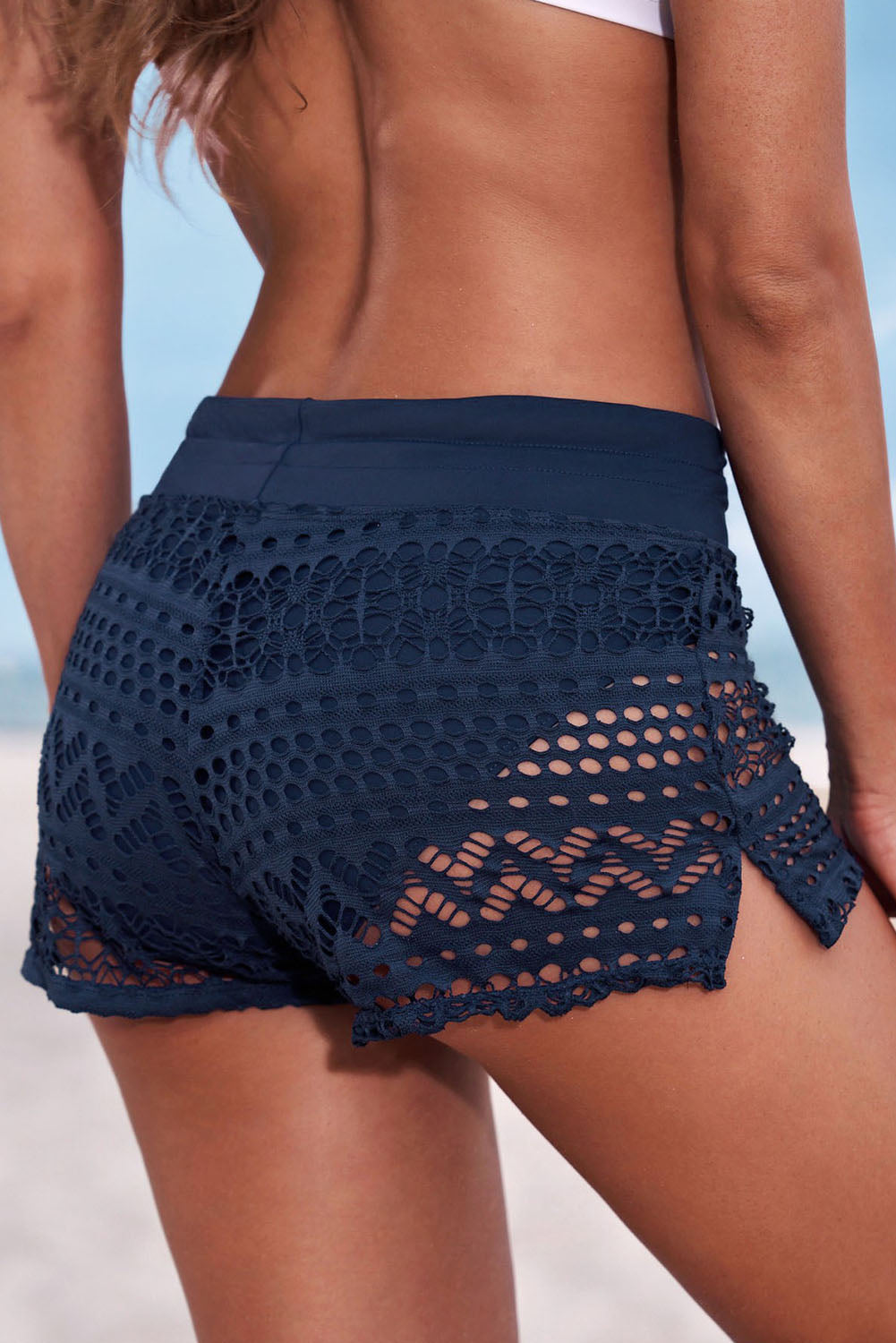 Plus Size Drawstring Waist Swim Shorts [Spirit and Rebel]