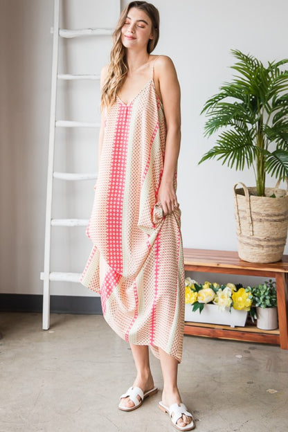 Heimish Printed Maxi Boho Cami Boho Dress with Pockets - Spirit and Rebel [Spirit and Rebel]   