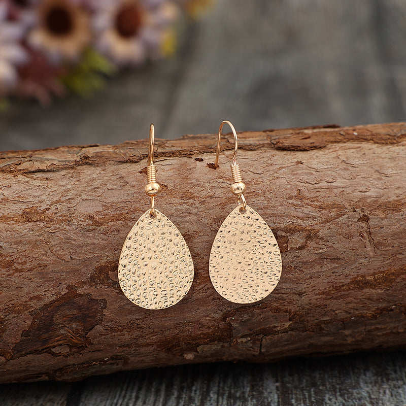 Gold-Plated Alloy Teardrop Boho Earrings - Spirit and Rebel [Spirit and Rebel]   