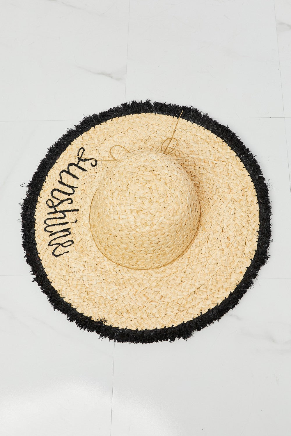 Fame Sunshine Straw Fringe Hat [Spirit and Rebel]