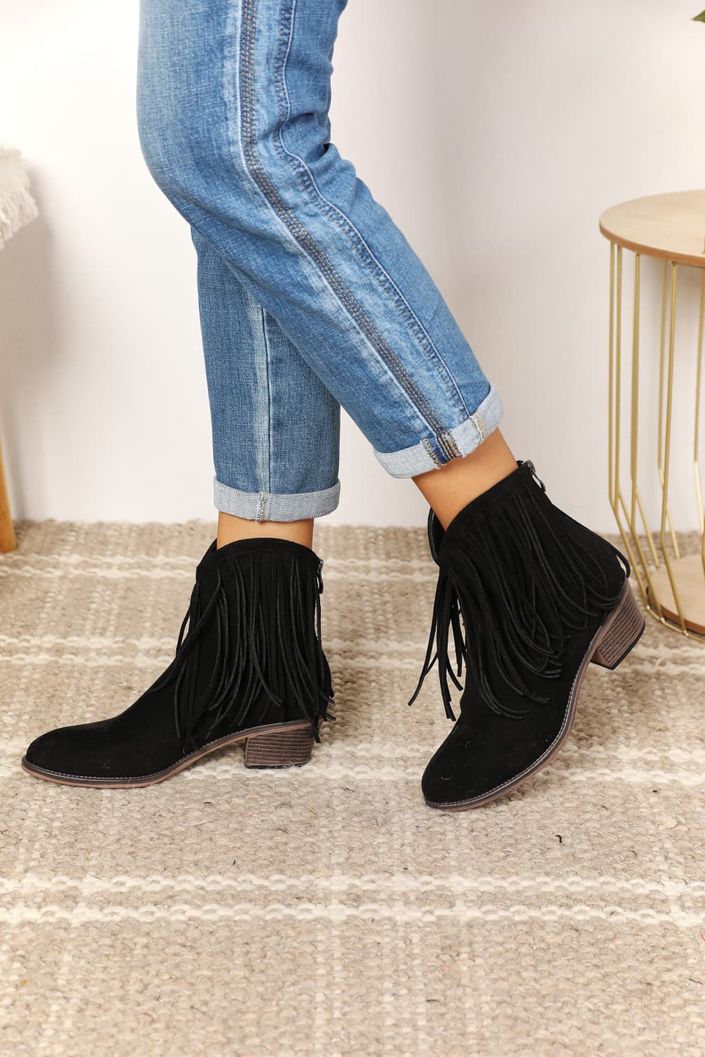 Legend Women's Fringe Cowboy Western Ankle Boots [Spirit and Rebel]   