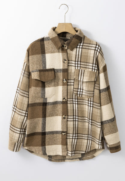 Plaid Button Up Flap Pocket Shacket [Spirit and Rebel]