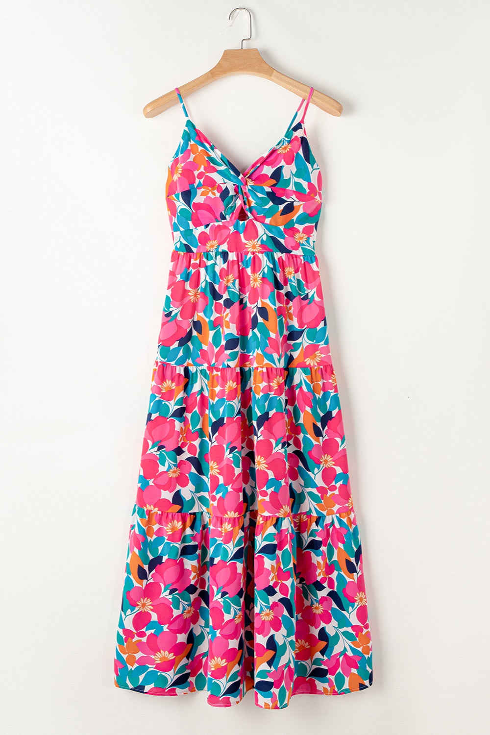 Printed V-Neck Maxi Boho Cami Boho Dress - Spirit and Rebel [Spirit and Rebel]   