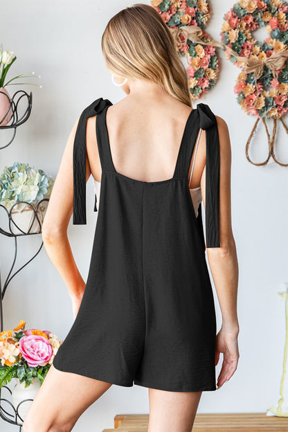 Plus Size Sleeveless Boho Romper with Pockets - Spirit and Rebel [Spirit and Rebel]   