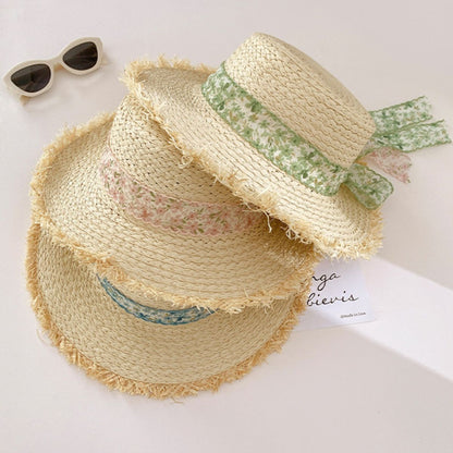 Raffia Straw Braided Sun Boho Hat - Spirit and Rebel [Spirit and Rebel]   