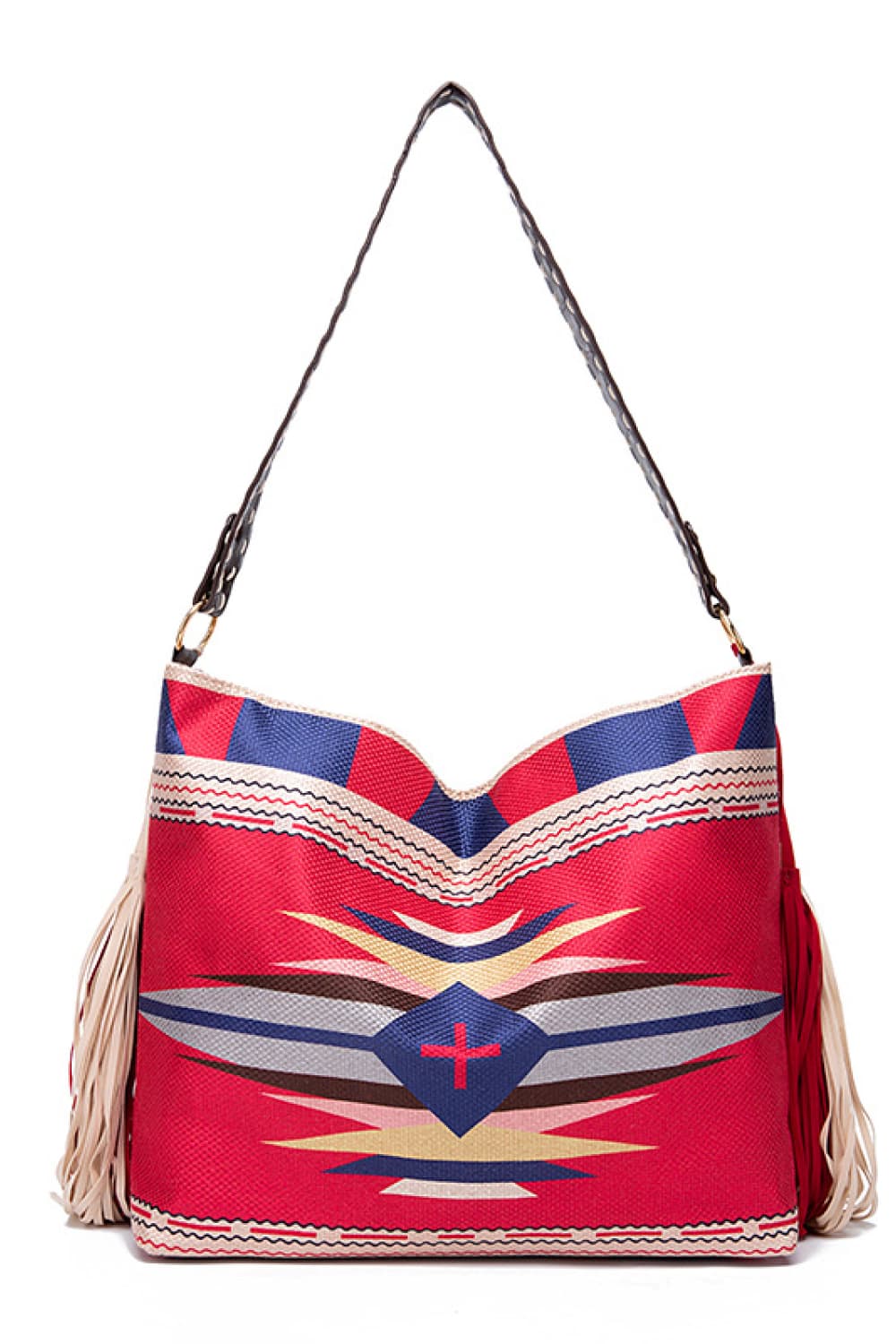 Geometric Canvas Tote Boho Bag - Spirit and Rebel [Spirit and Rebel]   