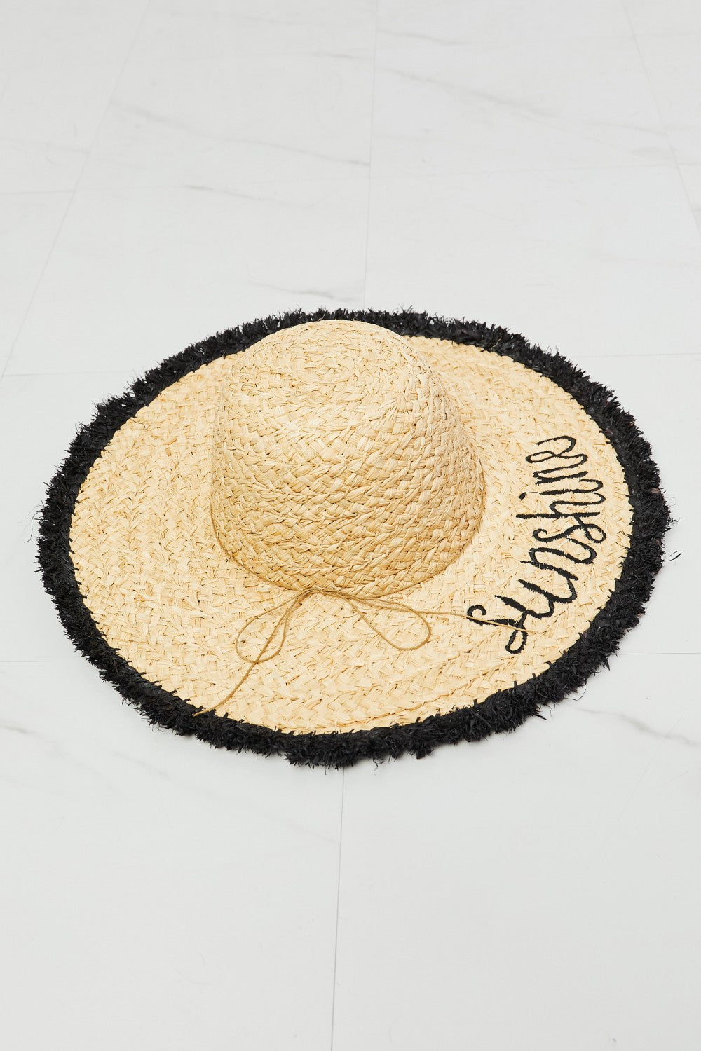 Fame Sunshine Straw Fringe Hat [Spirit and Rebel]