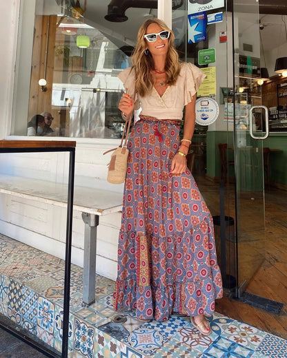 Free Spirit Wanderlust Boho Maxi Skirt [Spirit and Rebel]   