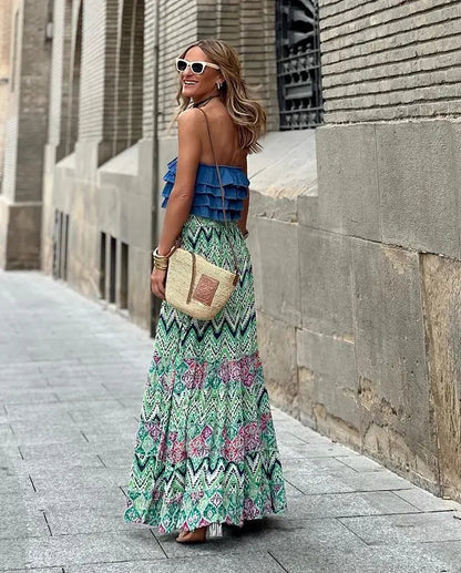 Free Spirit Wanderlust Boho Maxi Skirt [Spirit and Rebel]   