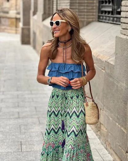 Free Spirit Wanderlust Boho Maxi Skirt [Spirit and Rebel]   