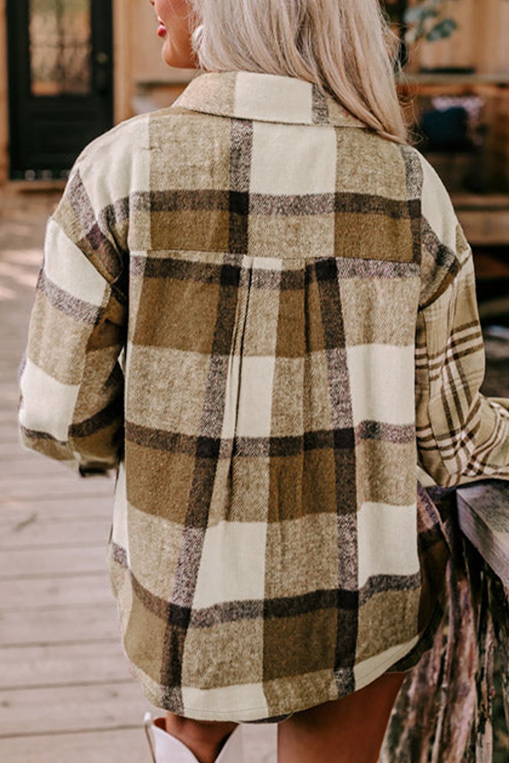 Plaid Button Up Flap Pocket Shacket [Spirit and Rebel]