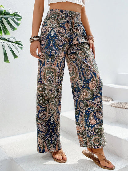 Printed Wide Leg Pants [Spirit and Rebel]   