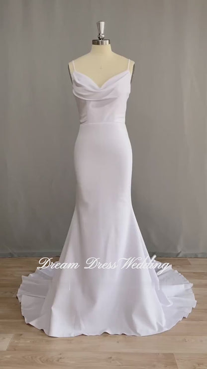 Draped Dreams Mermaid Boho Wedding Dress