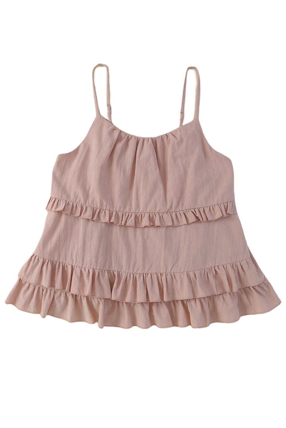 Boho Chic Ruffled Scoop Neck Sleeveless Cami [Spirit and Rebel]   