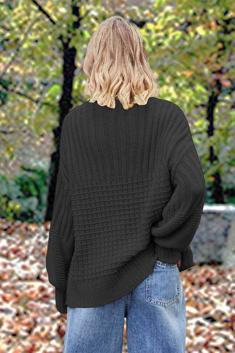 Round Neck Lantern Sleeve Sweater [Spirit and Rebel]   