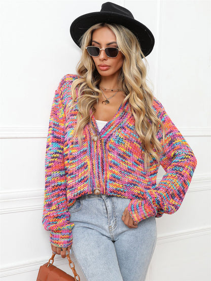 V-Neck Long Sleeve Cardigan [Spirit and Rebel]   