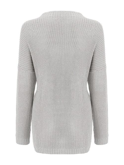 Round Neck Drop Shoulder Sweater [Spirit and Rebel]   