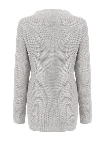 Round Neck Drop Shoulder Sweater [Spirit and Rebel]   