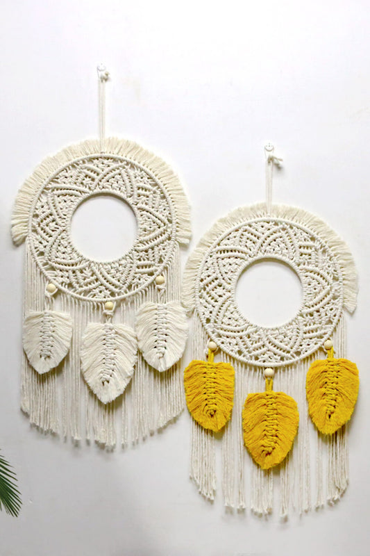 Boho Decor Hand-Woven Fringe Macrame Wall Hanging [Spirit and Rebel]   