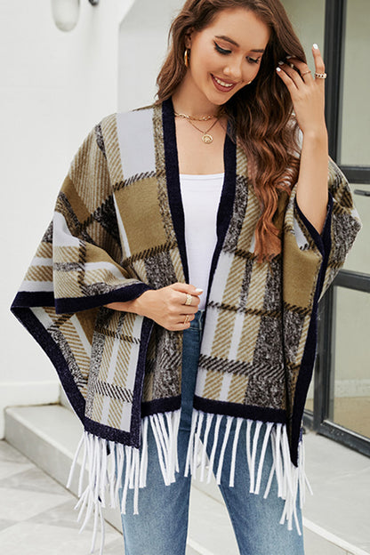 Cloak Sleeve Fringe Detail Poncho [Spirit and Rebel]   