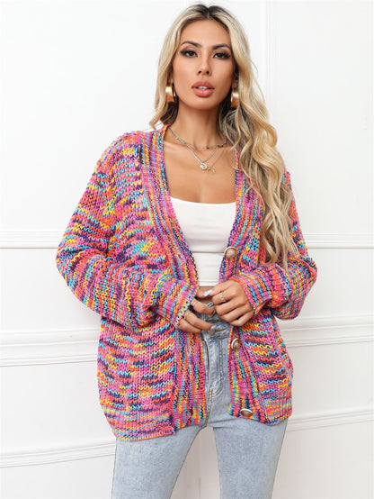 V-Neck Long Sleeve Cardigan [Spirit and Rebel]   