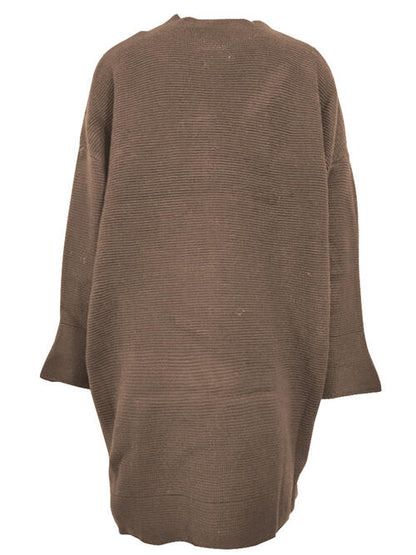 Round Neck Long Sleeve Sweater Dress [Spirit and Rebel]   