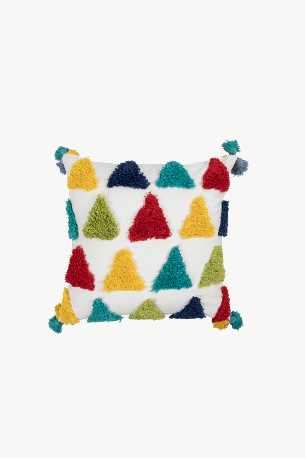 Multicolored Throw Boho Pillow Case [Spirit and Rebel] Triangle One Size 