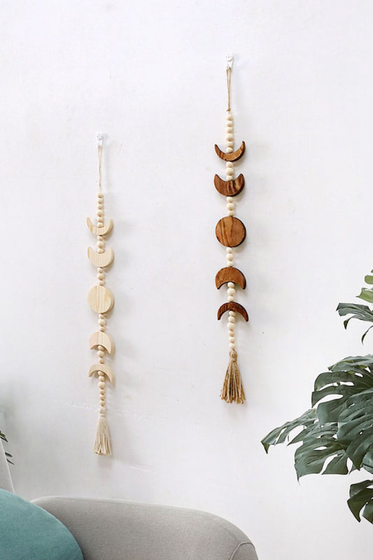 Boho Decor Wooden Tassel Wall Hanging [Spirit and Rebel]   