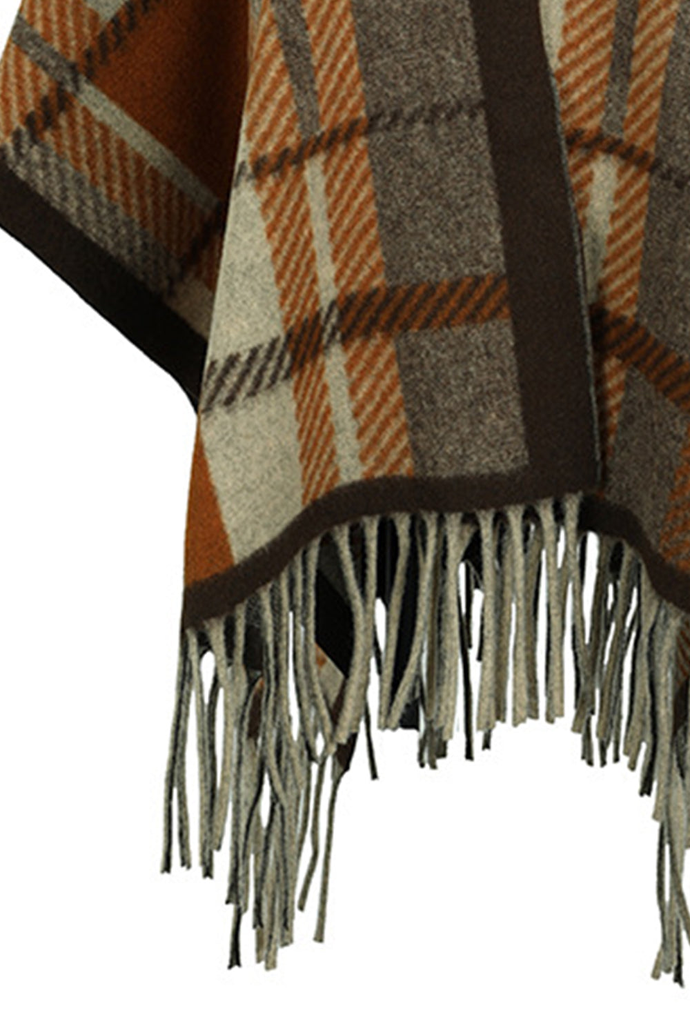 Cloak Sleeve Fringe Detail Poncho [Spirit and Rebel]   