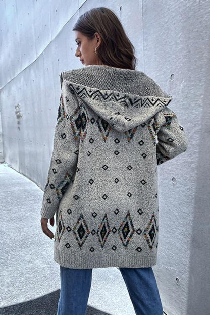 Printed Open Front Cardigan [Spirit and Rebel]   