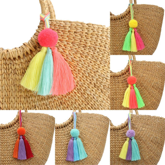 Trendy Boho Pompom Pendant KeyChains [Spirit and Rebel]   