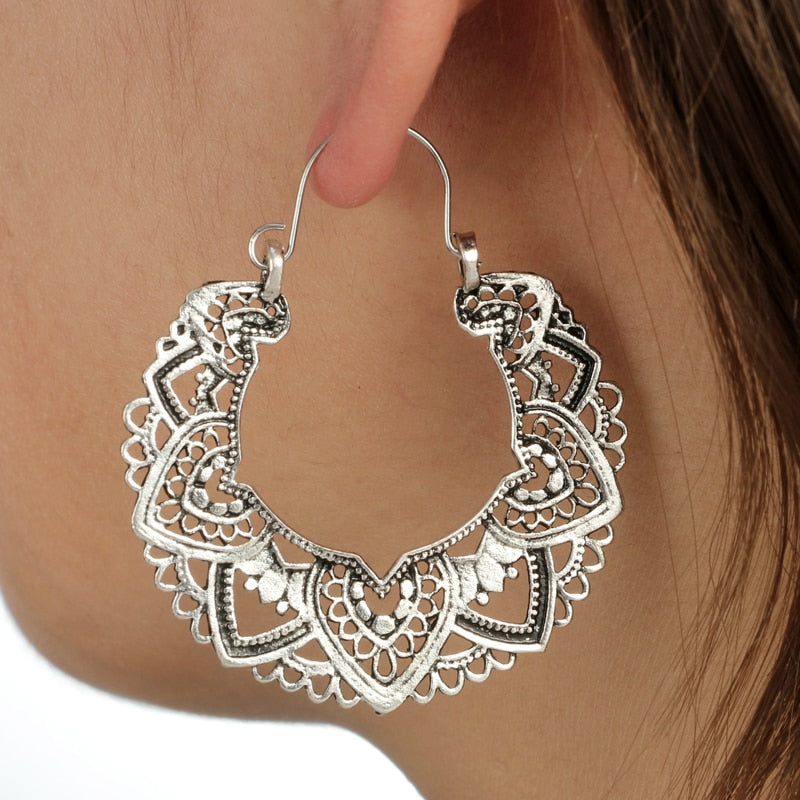 Spirit and Rebel Vintage Silver Boho Earrings [Spirit and Rebel]   