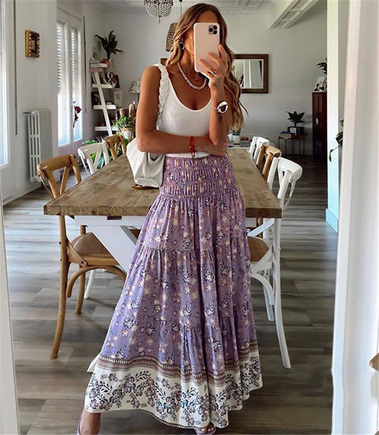 Wildflower Wanderer Boho Maxi Skirt [Spirit and Rebel]   