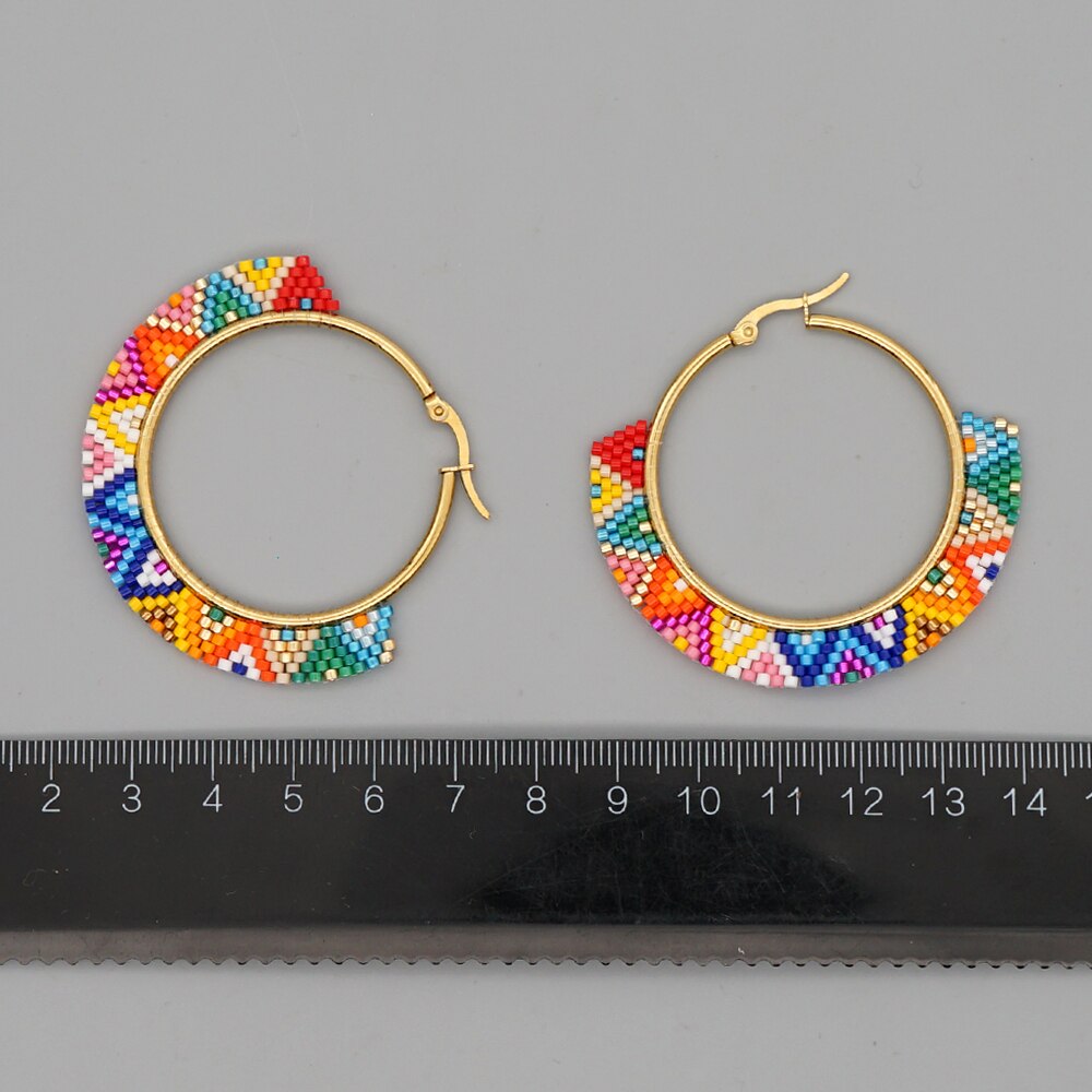 Boho Rainbow Hoop Earrings [Spirit and Rebel]   