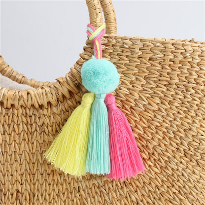 Trendy Boho Pompom Pendant KeyChains [Spirit and Rebel] E1582  