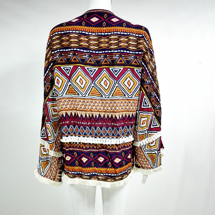 Spirit and Rebel Boho Fringe Cardigan [Spirit and Rebel]   