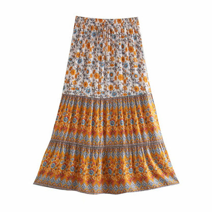 Free Spirit Floral Boho Maxi Skirt [Spirit and Rebel]   