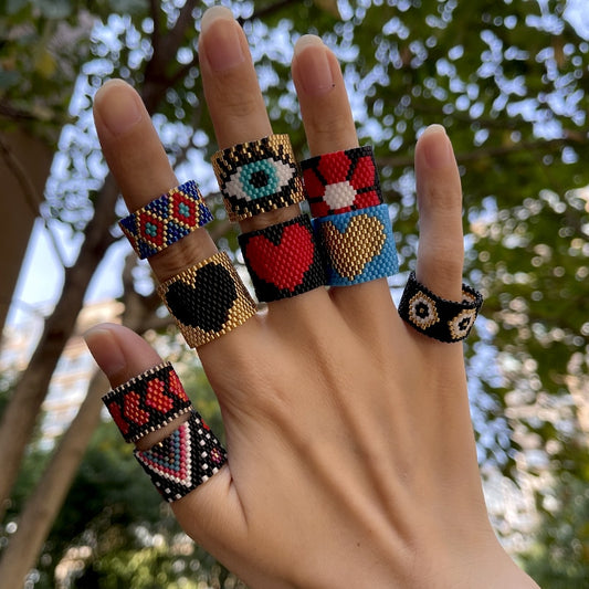 Spirit and Rebel Boho Bead Rings [Spirit and Rebel]   