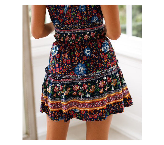 Breezy Boho Mini Skirt [Spirit and Rebel]   