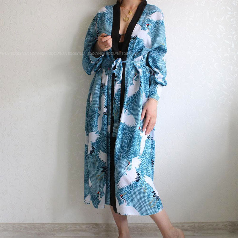 Wanderlust Boho Half Sleeve Kimono Beach Cover Up [Spirit and Rebel]   