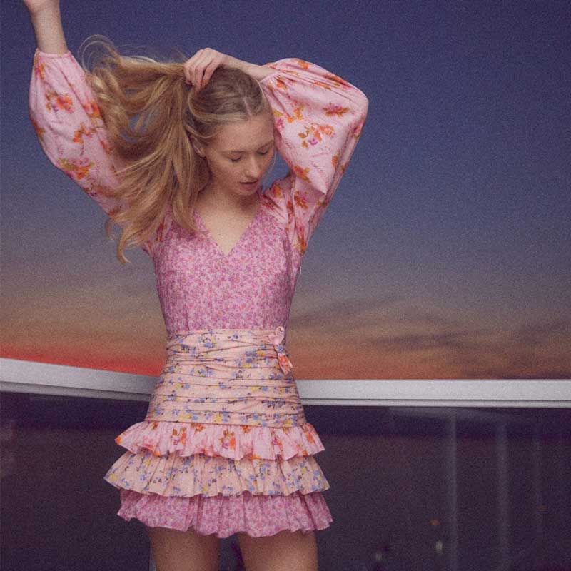 Pink Elegant Boho Dress [Spirit and Rebel]   