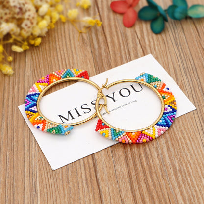 Boho Rainbow Hoop Earrings [Spirit and Rebel]   