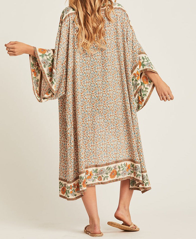 Wanderlust Boho Half Sleeve Kimono Beach Cover Up [Spirit and Rebel]   