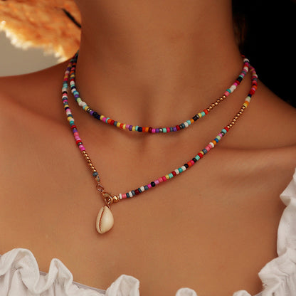 Bohemian Shell Choker Necklace [Spirit and Rebel]   