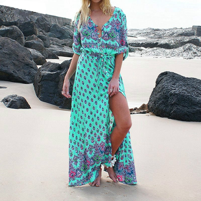 Dreamy Daze Boho Maxi Dress [Spirit and Rebel]   