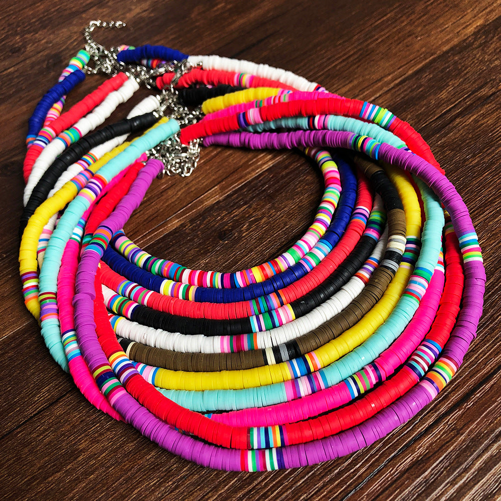 Spirit and Rebel Colorful Choker Necklace [Spirit and Rebel]   