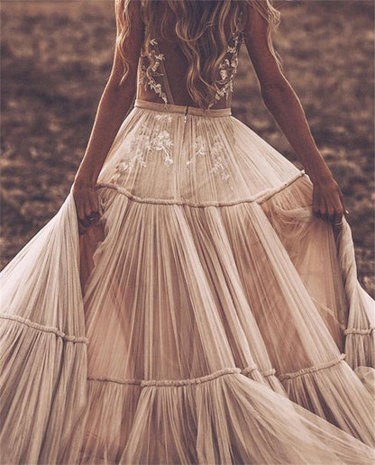 Yours Forever Boho Open Back Wedding Dress [Spirit and Rebel]   