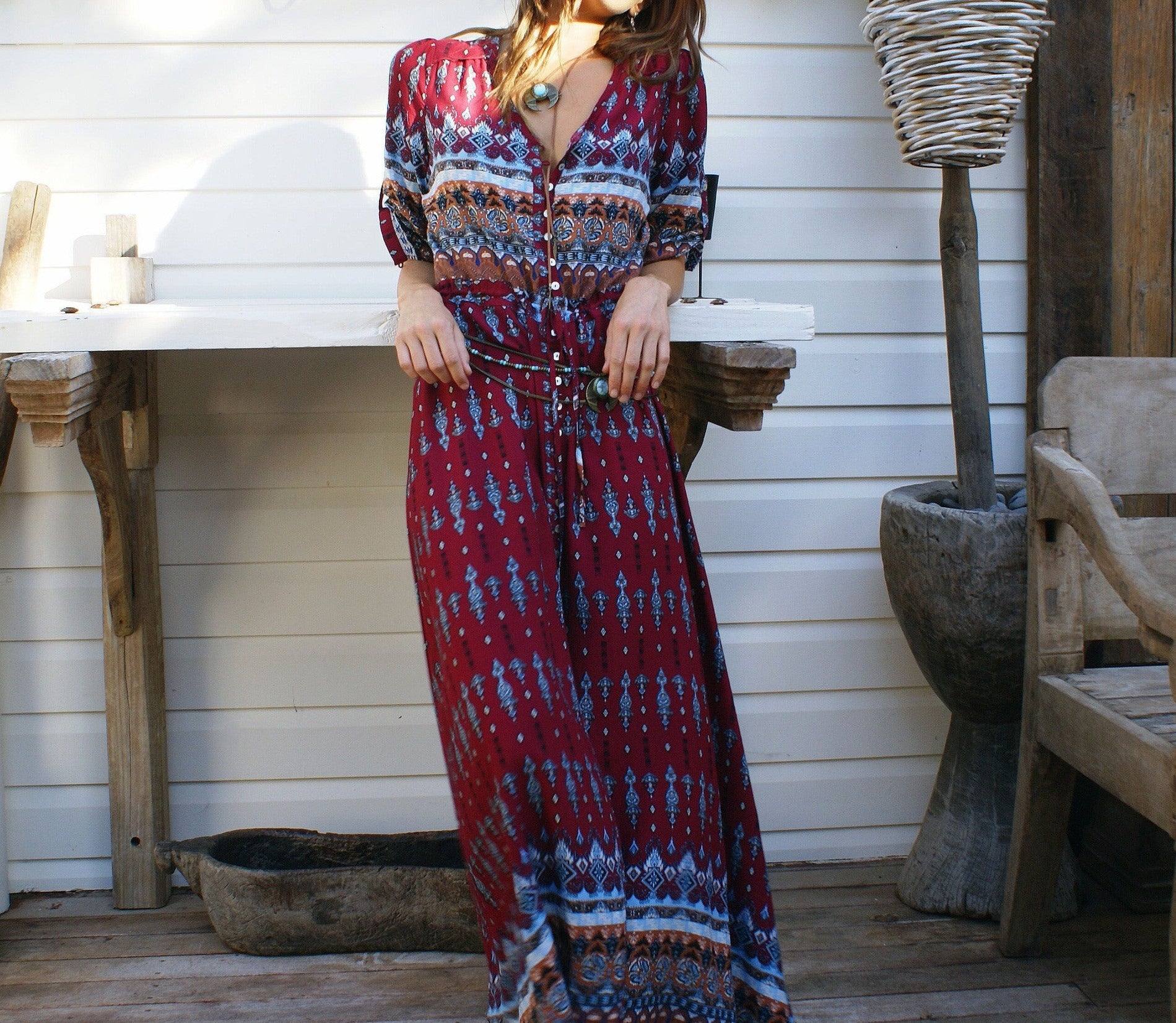 Dreamy Daze Boho Maxi Dress [Spirit and Rebel]   